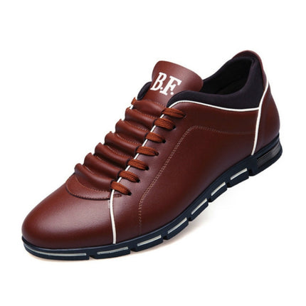 Men Fashion British Style Sports Shoes, Size:38(Brown)-garmade.com