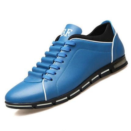 Men Fashion British Style Sports Shoes, Size:38(Blue)-garmade.com