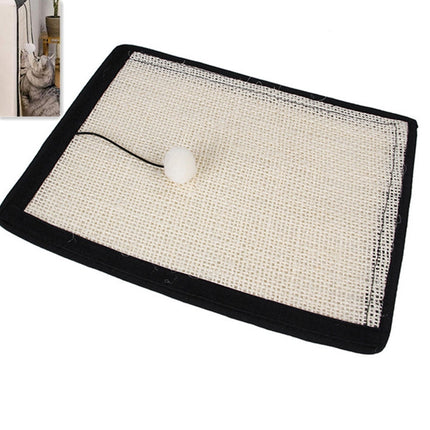 Natural sisal pet cat scratch board cat scratch pad sofa protector(Beige Ordinary Sty)-garmade.com