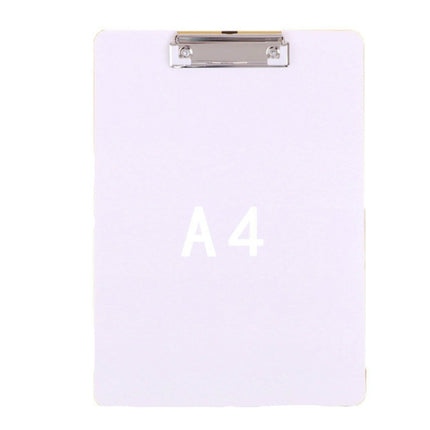 Simple File Board Folder Student Writing Board Paper Clip Restaurant Menu Folder(A4 White)-garmade.com