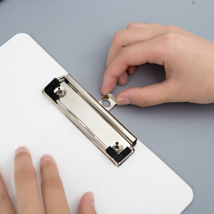 Simple File Board Folder Student Writing Board Paper Clip Restaurant Menu Folder(A5 Blue)-garmade.com