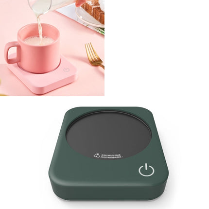 220V Intelligent 3 File Heating Constant Temperature Coffee Milk Tea Cocoa Juice Coaster Base Does without Cup, CN Plug(Green)-garmade.com