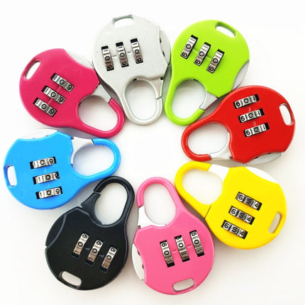 2 PCS Mini Password Small Padlock Luggage Lock Digital Password Lock(Silver)-garmade.com