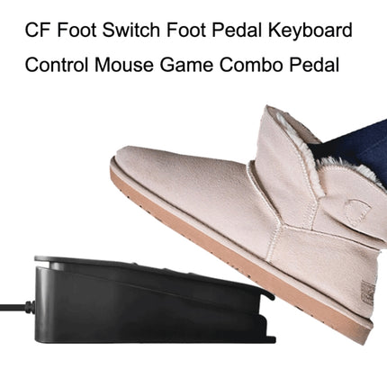 FS2020TU CF Foot Switch Foot Pedal Keyboard Control Mouse Game Combo Pedal(Photoelectric Mute)-garmade.com