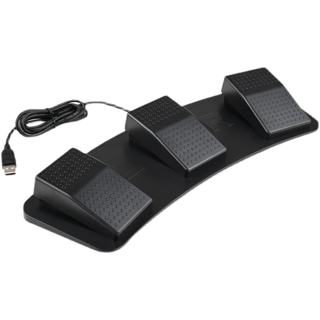 Pcsensor FS23 CF Foot Pedal Switch Keyboard Control Mouse Game Combo Pedal(Mechanical Sound)-garmade.com