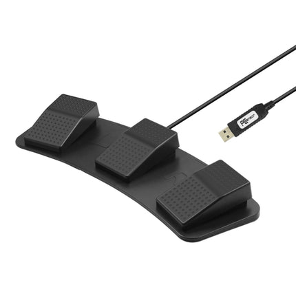 Pcsensor FS23 CF Foot Pedal Switch Keyboard Control Mouse Game Combo Pedal(Photoelectric Mute)-garmade.com