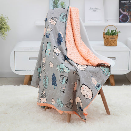 Cotton Cartoon Baby Comforting Quilt Washable Trolley Cover Blanket(Magic Elf)-garmade.com
