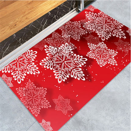 Christmas Pattern Household Non-slip Floor Mats for Home Decoration, Size:40x60cm(Snowflake)-garmade.com