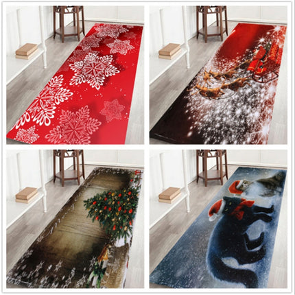 Christmas Pattern Household Non-slip Floor Mats for Home Decoration, Size:60x180cm(Snowflake)-garmade.com