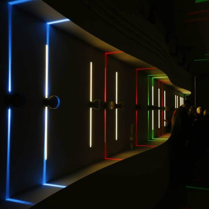 White LED Door Frame Corridor Window Wall Spotlight(Blue Light)-garmade.com