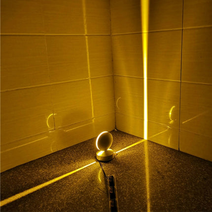 Black LED Door Frame Corridor Window Wall Spotlight(Golden Light)-garmade.com