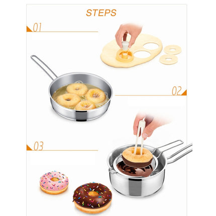 DIY Donut Mold Fondant Cake Plastic Kitchen Snack Tool-garmade.com