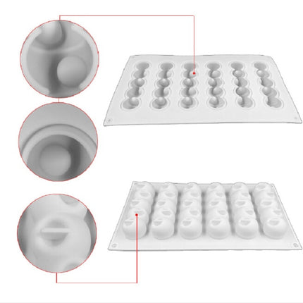 6 Concave Ball Strip Cake Mold DIY Baking Dessert Mold-garmade.com