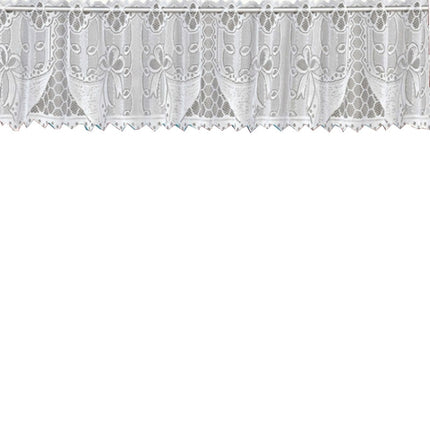 White Translucent Coffee Curtain Tulle Lace Sheer Warp Knitted Jacquard Curtains Bedroom Curtains, Size:Upper Curtain(JHM-03)-garmade.com