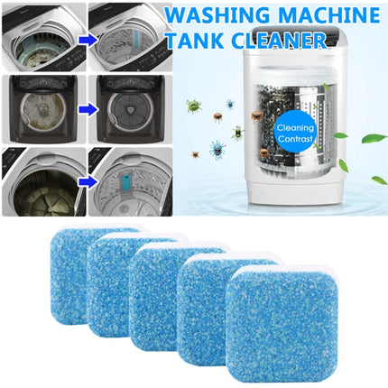 30 PCS Bathroom Accessories Set Washing Machine Cleaning Detergent Effervescent Tablet Washer Cleaner(Blue)-garmade.com