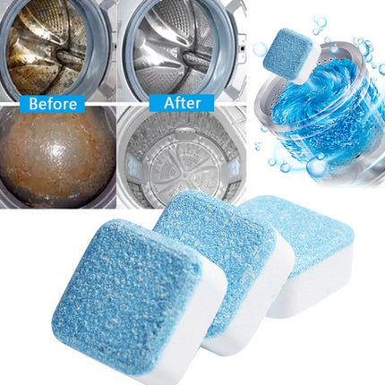 30 PCS Bathroom Accessories Set Washing Machine Cleaning Detergent Effervescent Tablet Washer Cleaner(Blue)-garmade.com