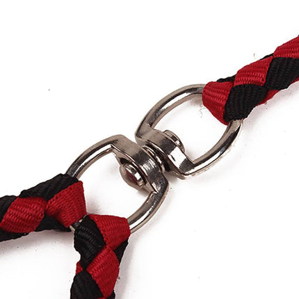 Double Dog Leashes Anti-winding Pet Traction Rope, Size:1.4m(Black)-garmade.com