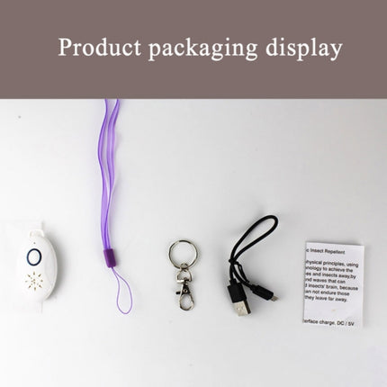 Mini Portable Outdoor Ultrasonic Repellent Anti-insect Anti-mouse for Camping Outdoor Activities(White)-garmade.com