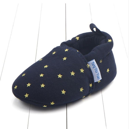 Newborn Crib Shoes Soft Sole Non-slip Cute Animal Baby Toddler Shoes, Size:Inner Length 12cm(Dark Blue)-garmade.com