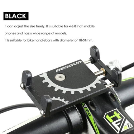 Battery Electric Vehicle Motorcycle Bicycle Riding Navigation Aluminum Alloy Mobile Phone Bracket(Red)-garmade.com