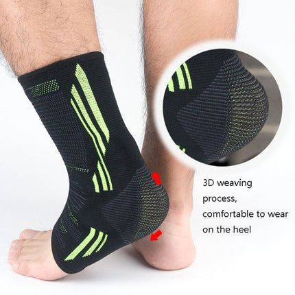 2 PCS Anti-Sprain Silicone Ankle Support Basketball Football Hiking Fitness Sports Protective Gear, Size: M (Black Gray)-garmade.com