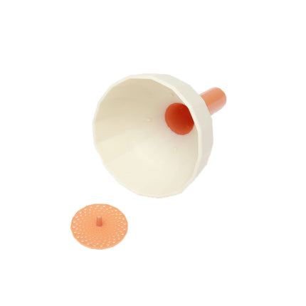 3 PCS TM21004 Multifunctional Portable Funnel Mini Small Caliber Oil Leak(White & Orange)-garmade.com