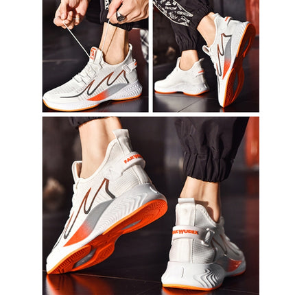 TL-601 Flying Weaving Couple Shoes Female Low-Top Breathable Shoes, Size:38(White)-garmade.com