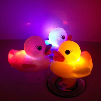 10 PCS LED Water Induction Light Duck Baby Bath Toys, Random Color Delivery-garmade.com