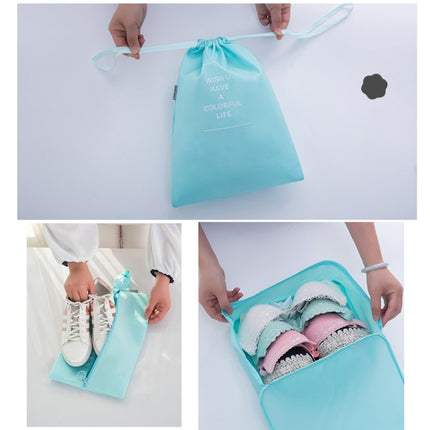 8 In 1 Cosmetic Bag Travel Storage Bag Set Folding Storage Bag(Bright Blue)-garmade.com
