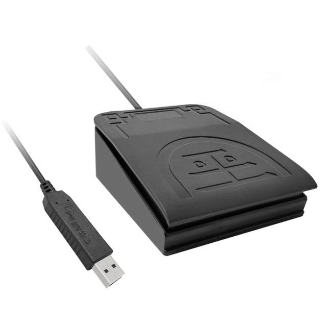 FS2017 Pcsensor USB Foot Pedal Control Switch Keyboard Adapter For Computer(Mute)-garmade.com