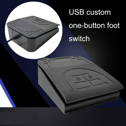 FS2017 Pcsensor USB Foot Pedal Control Switch Keyboard Adapter For Computer(Mute)-garmade.com