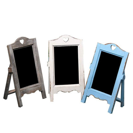 Multifunctional Wooden Desktop Memo Message Blackboard, Size:35×20×12cm(Blue)-garmade.com