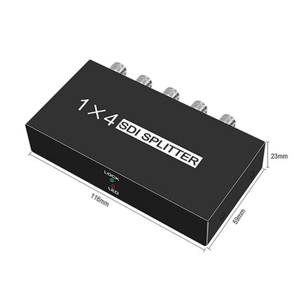 1 In 4 Out SD-SDI / HD-SDI / 3G-SDI Distribution Amplifier Video SDI Splitter(EU Plug)-garmade.com