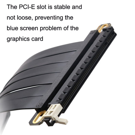 PCI-E 3.0 16X 180-degree Graphics Card Extension Cable Adapter Cable, Length: 10cm-garmade.com