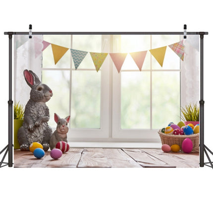 2.1m x 1.5m Easter Bunny Children Birthday Party Cartoon Photography Background Cloth(W-113)-garmade.com
