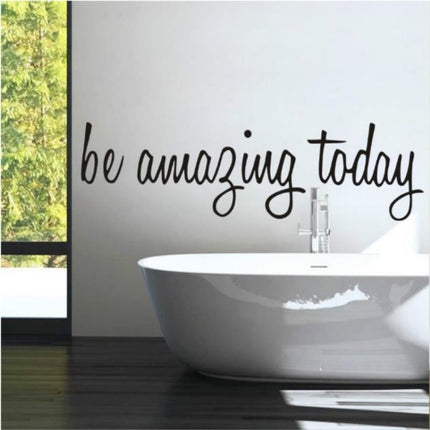 Bathroom Dressing Room Home Decor Removable Mural Wall Sticker, Size:58x17CM-garmade.com