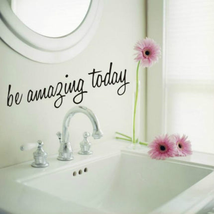 Bathroom Dressing Room Home Decor Removable Mural Wall Sticker, Size:58x17CM-garmade.com