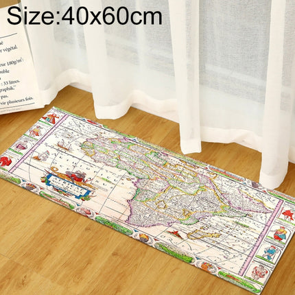 World Map Carpets Rug Bedroom Kids Baby Play Crawling Mat Memory Foam Area Rugs Carpet, Size:40x60cm(Africa Map)-garmade.com