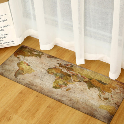 World Map Carpets Rug Bedroom Kids Baby Play Crawling Mat Memory Foam Area Rugs Carpet, Size:40x60cm(Color Block)-garmade.com