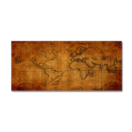 World Map Carpets Rug Bedroom Kids Baby Play Crawling Mat Memory Foam Area Rugs Carpet, Size:40x120cm(Brown)-garmade.com