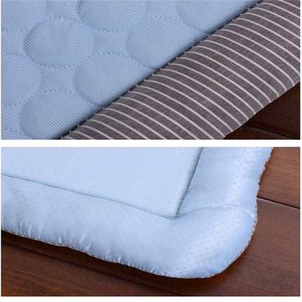 Summer Ice Silk Nest Pads Small and Medium-sized Multifunctional Cool Pet Nest Dog Cat Pad, Size:S(Blue)-garmade.com