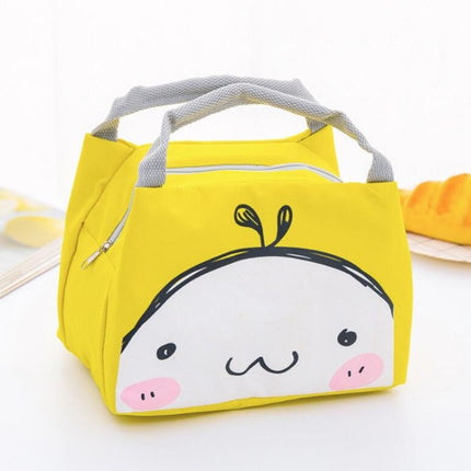 Portable Student Lunch Outdoor Portable Insulation Child Cute Student Lunch Box Bag(Small Dumplings)-garmade.com