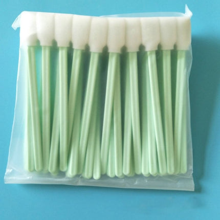 100 Sticks Inkjet Sponge Flat Head Cleaning Wipe Industrial Rod, Size:13cm(5 inch Clean Cloth Head)-garmade.com
