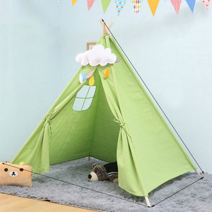 Children's Room Princess Tent Indoor Play House Folding Tent Toy, Size:1.35m(Green)-garmade.com