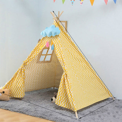 Children's Room Princess Tent Indoor Play House Folding Tent Toy, Size:1.35m(Wave)-garmade.com