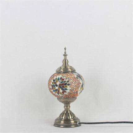 Bedroom Study Romantic Style Mosaic Decorative Table Lamp, Plug Type:US Plug(FX-1501)-garmade.com