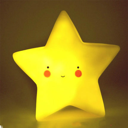 LED Bedroom Bedside Children Room Stars Cartoon Night Light(White)-garmade.com