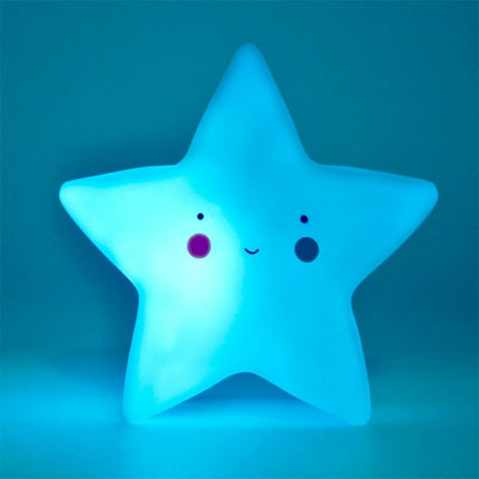 LED Bedroom Bedside Children Room Stars Cartoon Night Light(White)-garmade.com