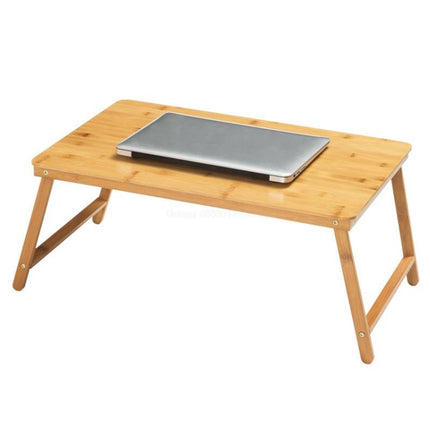 Nanzhu Folding Computer Table Bed Card Slot Laptop Table Simple Lazy Lift Computer Desk, Size:Medium 54cm(No drawers and no fans)-garmade.com