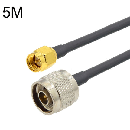 SMA Male to N Male RG58 Coaxial Adapter Cable, Cable Length:5m-garmade.com